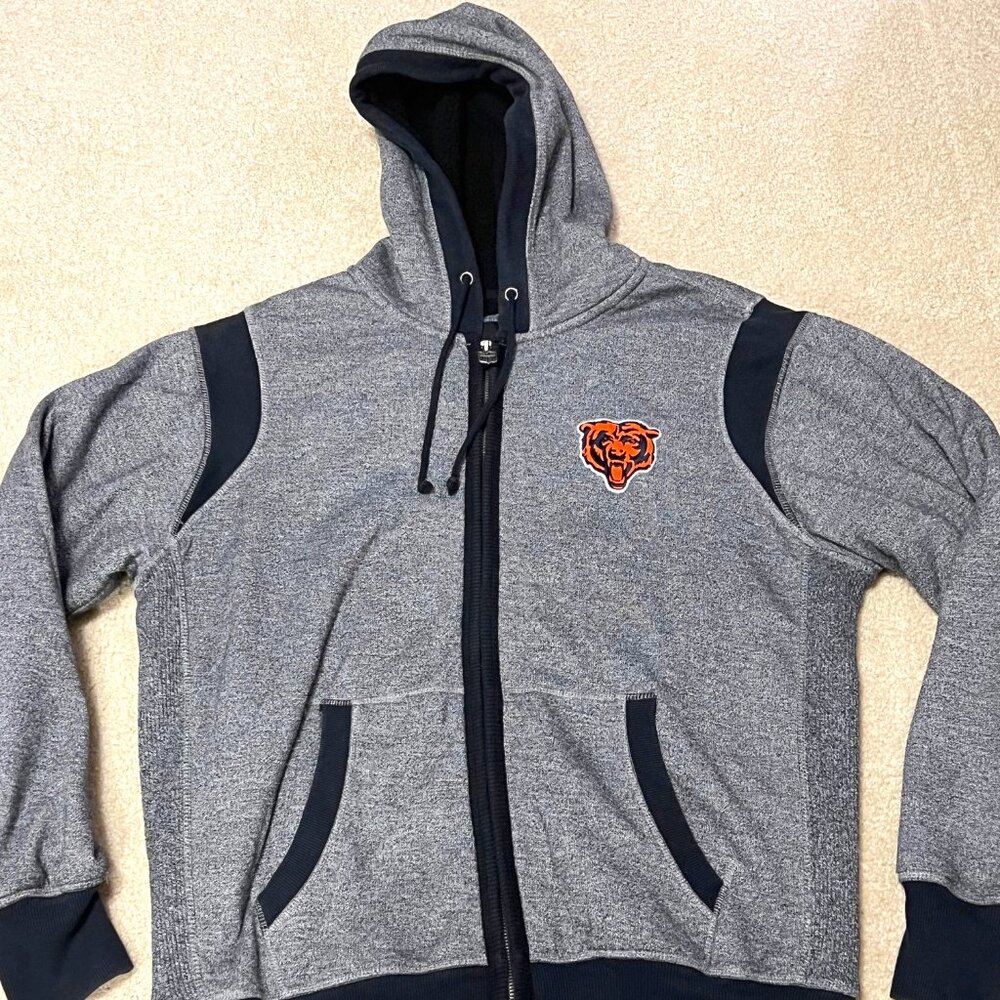NFL Pro Line - Chicago Bears - Zip Up Hooded Jacket - Size Adult Large